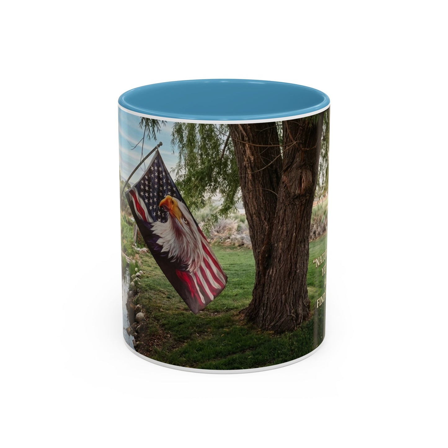Nature Peace Coffee Mug — "Nature does not hurry, yet everything is accomplished" Inspirational 11/15oz