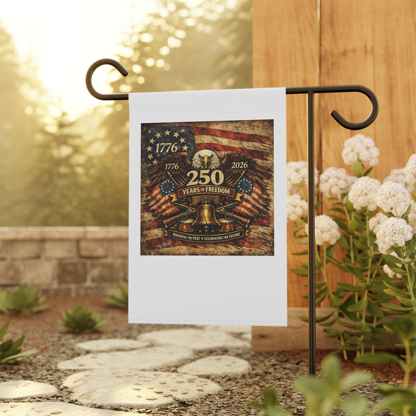 250 Years of Freedom Patriotic Garden Flag