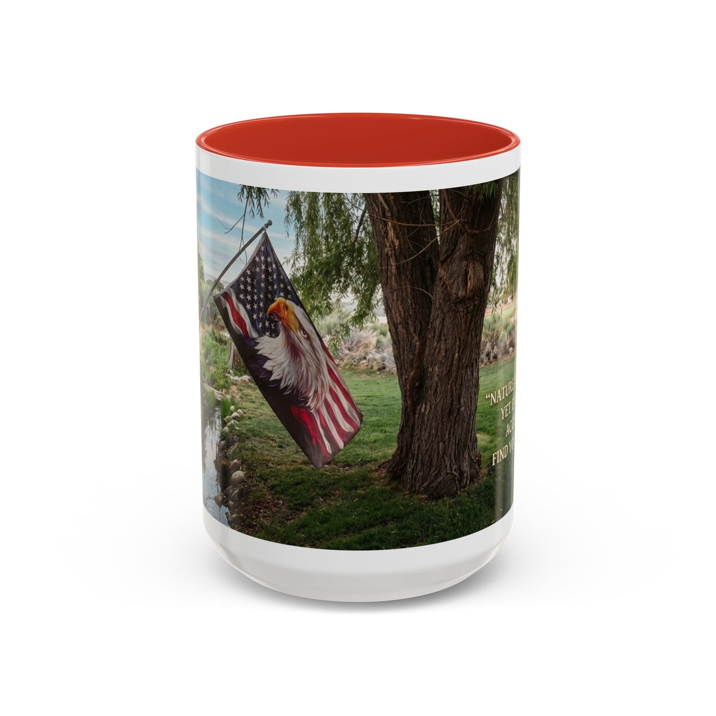 Nature Peace Coffee Mug — "Nature does not hurry, yet everything is accomplished" Inspirational 11/15oz