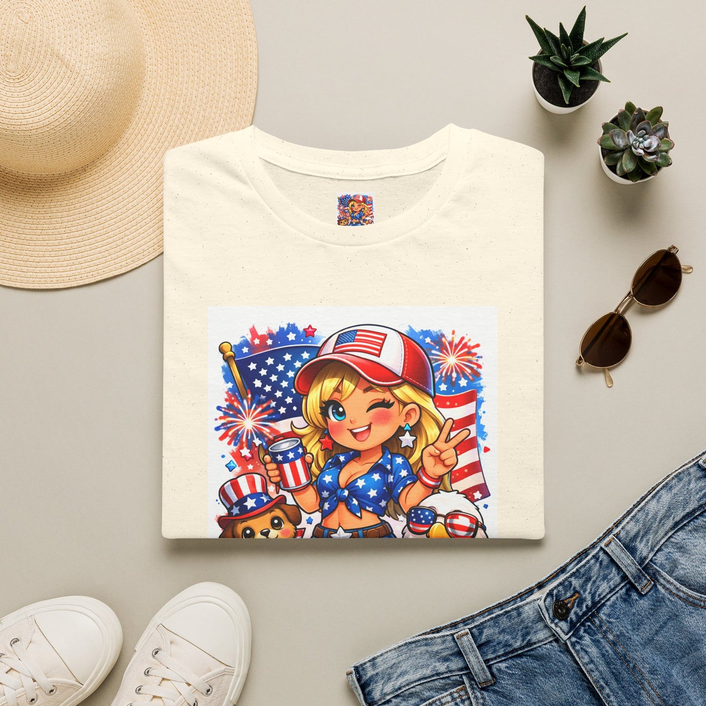 Patriotic Sassy Girl T-Shirt — "Sassy, Classy & a Little Badassy" 4th of July Tee