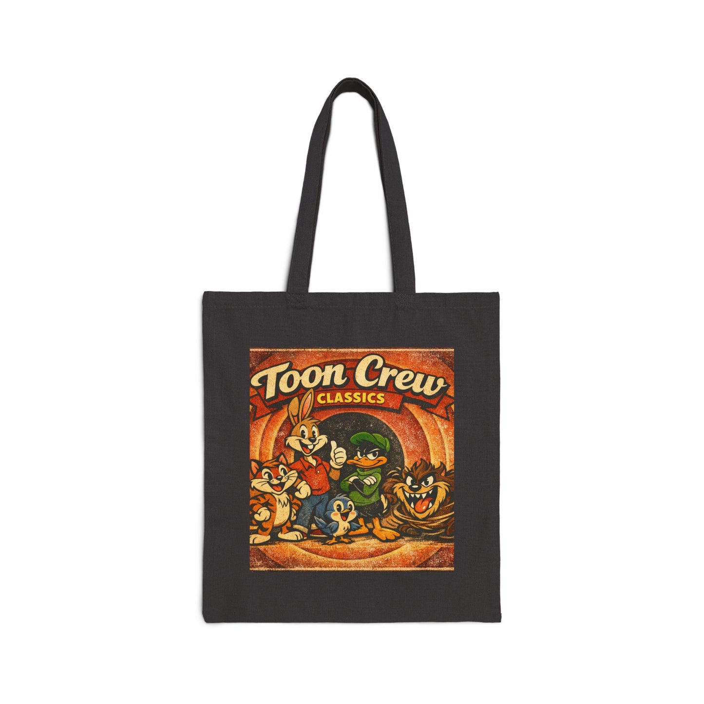 Toon Crew Classics Tote Bag — Vintage Cartoon Canvas Shopper