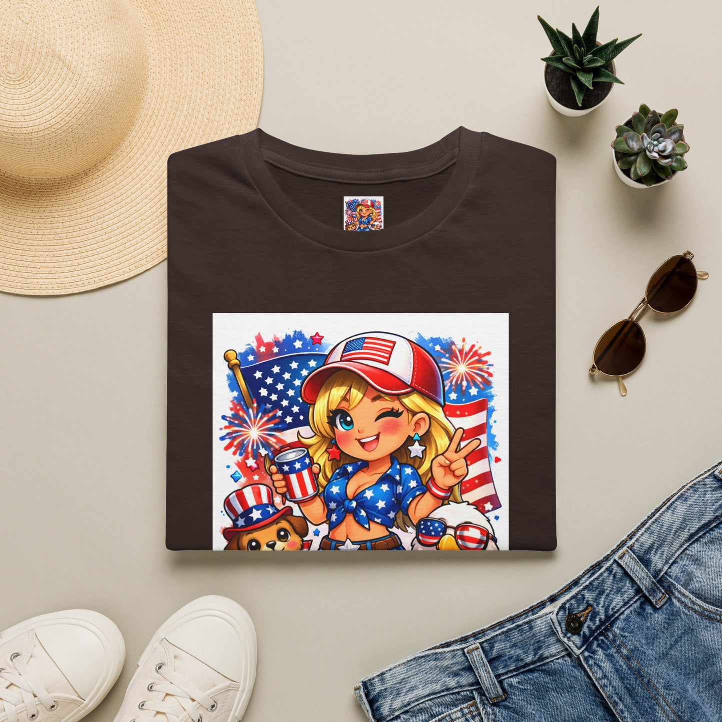 Patriotic Sassy Girl T-Shirt — "Sassy, Classy & a Little Badassy" 4th of July Tee