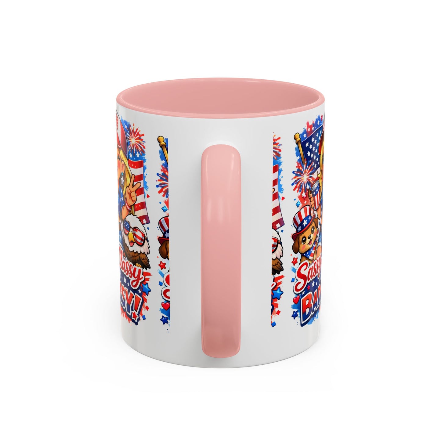 Patriotic 'Sassy, Classy & a Bit Badassy' Coffee Mug