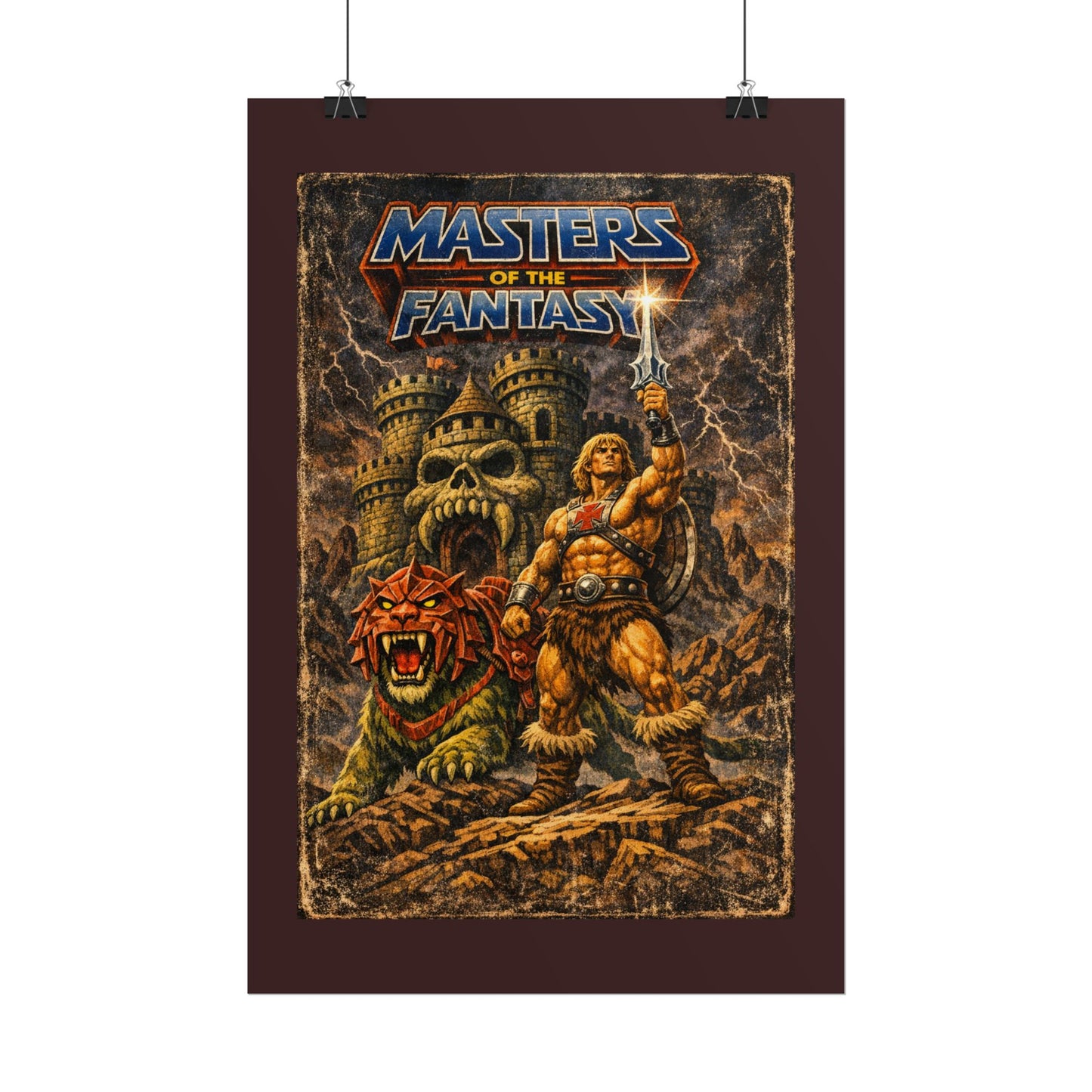 Rolled Poster — ‘Masters of the Fantasy’ Vintage Sword & Sorcery Art Print